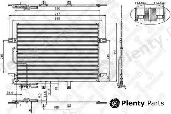  STELLOX part 10-45130-SX (1045130SX) Condenser, air conditioning
