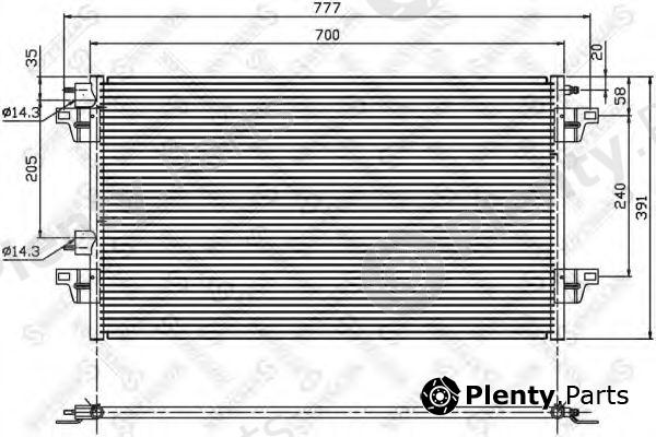  STELLOX part 10-45148-SX (1045148SX) Condenser, air conditioning