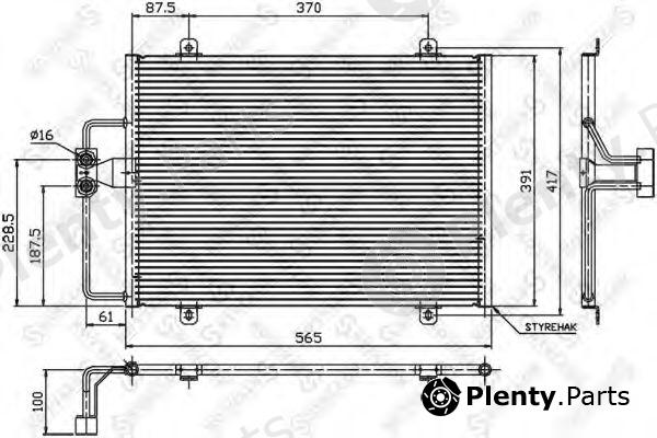  STELLOX part 10-45150-SX (1045150SX) Condenser, air conditioning