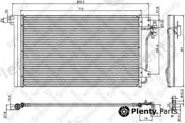  STELLOX part 10-45167-SX (1045167SX) Condenser, air conditioning