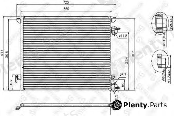  STELLOX part 10-45210-SX (1045210SX) Condenser, air conditioning