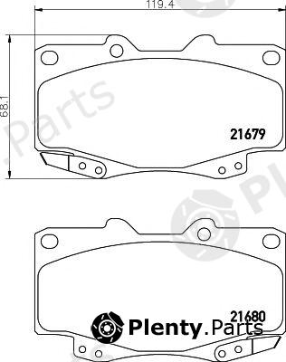  HELLA PAGID part 8DB355013-481 (8DB355013481) Brake Pad Set, disc brake