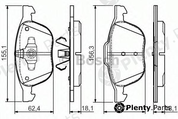  BOSCH part 0986495023 Brake Pad Set, disc brake