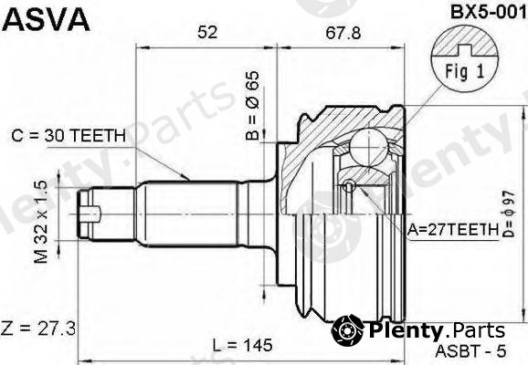  ASVA part BX5001 Replacement part