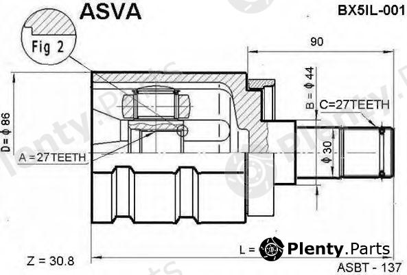  ASVA part BX5IL001 Replacement part