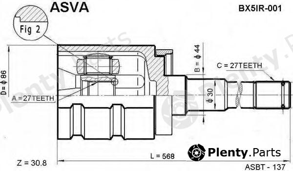  ASVA part BX5IR-001 (BX5IR001) Replacement part