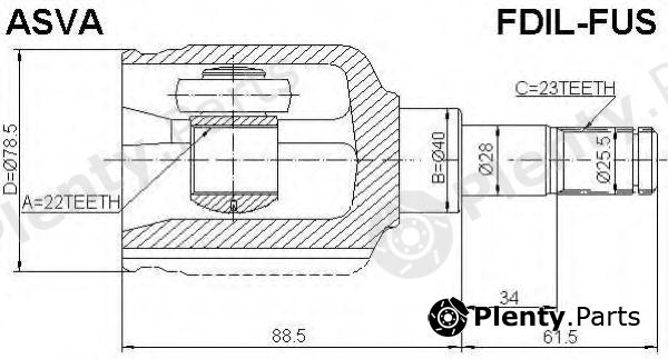  ASVA part FDIL-FUS (FDILFUS) Replacement part