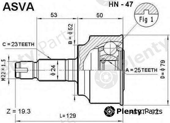  ASVA part HN47 Replacement part
