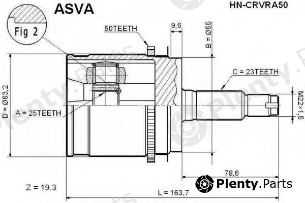  ASVA part HN-CRVRA50 (HNCRVRA50) Replacement part