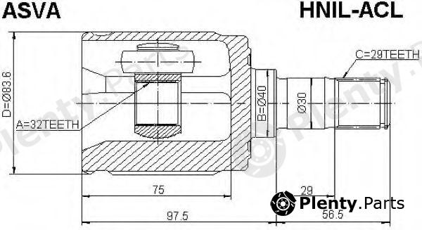  ASVA part HNILACL Replacement part