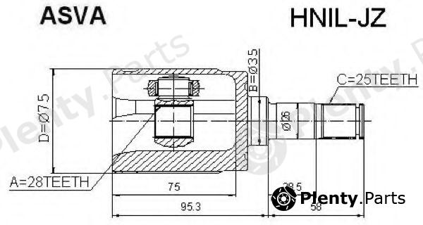  ASVA part HNILJZ Replacement part