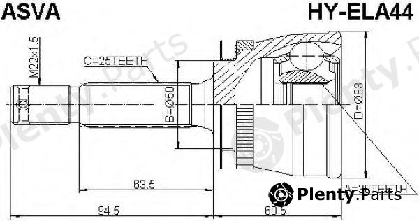  ASVA part HYELA44 Replacement part
