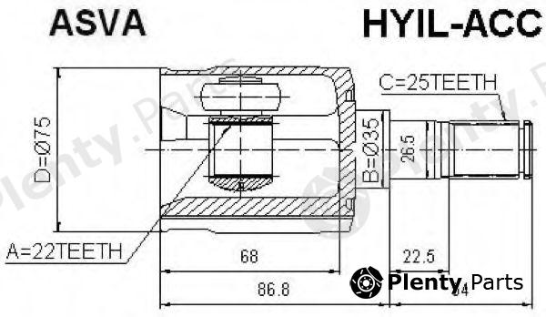  ASVA part HYILACC Joint Kit, drive shaft