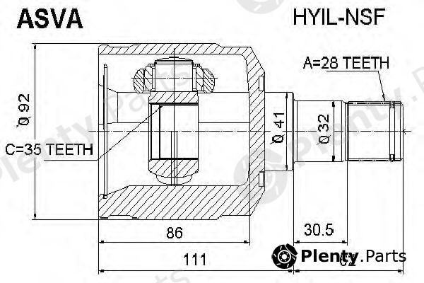  ASVA part HYILNSF Replacement part