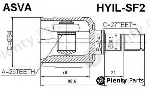  ASVA part HYIL-SF2 (HYILSF2) Replacement part