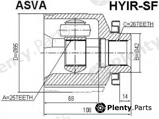  ASVA part HYIR-SF (HYIRSF) Replacement part