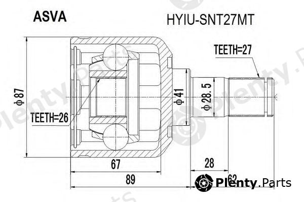  ASVA part HYIU-SNT27MT (HYIUSNT27MT) Replacement part