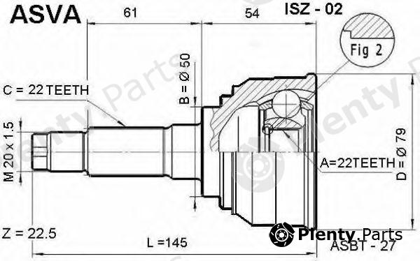  ASVA part ISZ02 Replacement part