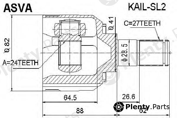  ASVA part KAILSL2 Replacement part