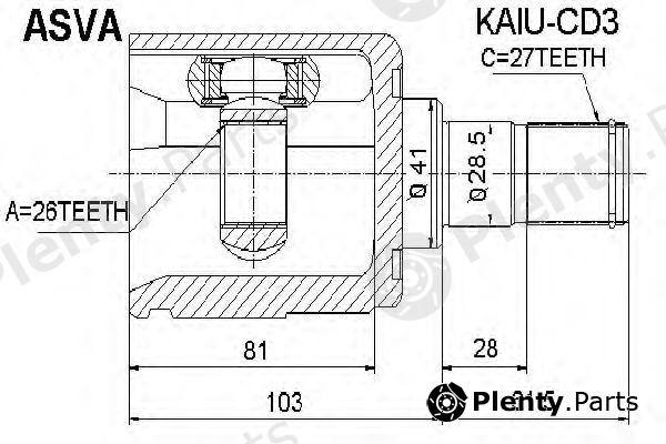  ASVA part KAIUCD3 Replacement part