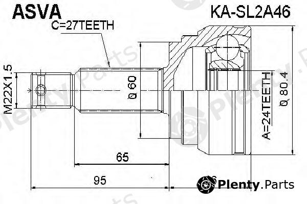  ASVA part KASL2A46 Replacement part