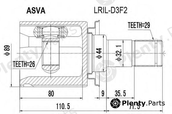  ASVA part LRIL-D3F2 (LRILD3F2) Replacement part