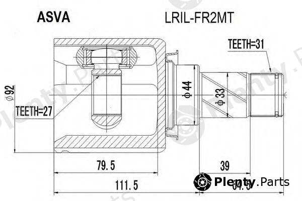  ASVA part LRIL-FR2MT (LRILFR2MT) Replacement part