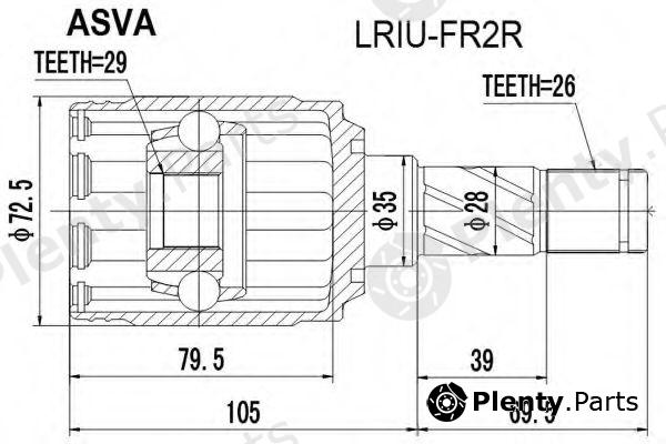  ASVA part LRIU-FR2R (LRIUFR2R) Replacement part
