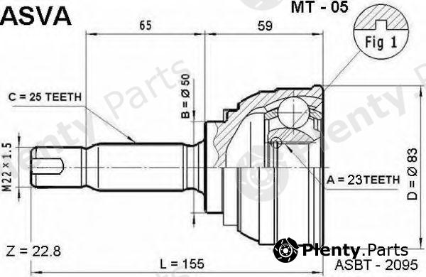  ASVA part MT05 Joint Kit, drive shaft