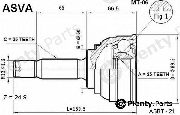  ASVA part MT06 Joint Kit, drive shaft