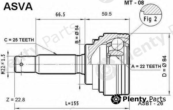  ASVA part MT08 Replacement part