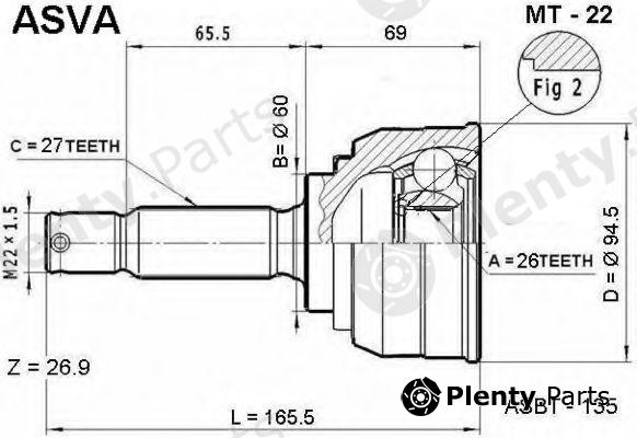  ASVA part MT22 Replacement part