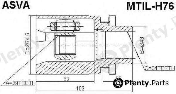  ASVA part MTILH76 Replacement part