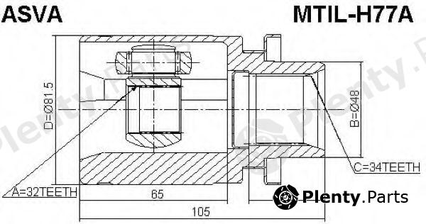  ASVA part MTILH77A Replacement part
