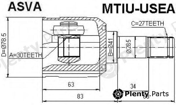  ASVA part MTIUUSEA Replacement part