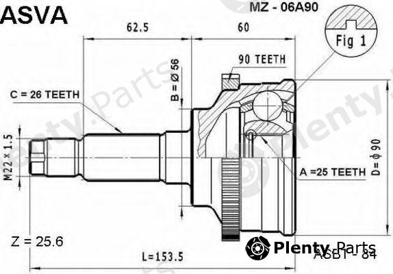  ASVA part MZ06A90 Replacement part