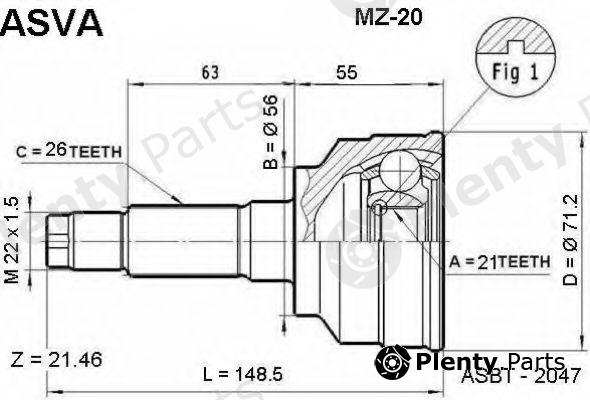  ASVA part MZ20 Replacement part