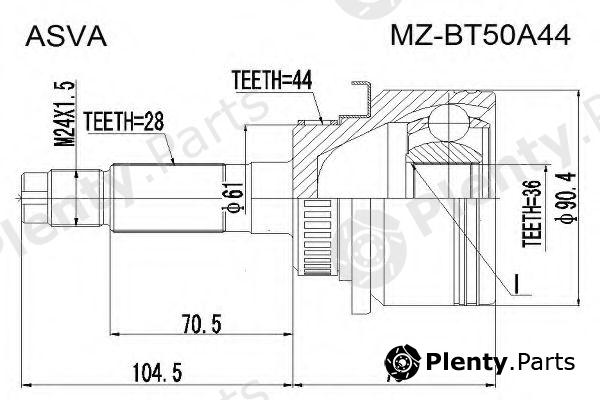  ASVA part MZBT50A44 Replacement part