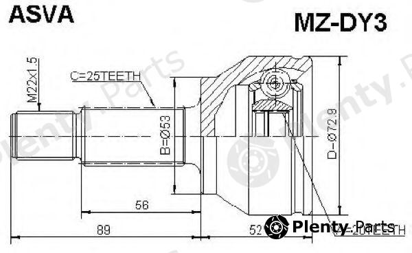  ASVA part MZDY3 Replacement part