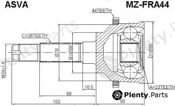 ASVA part MZFRA44 Replacement part