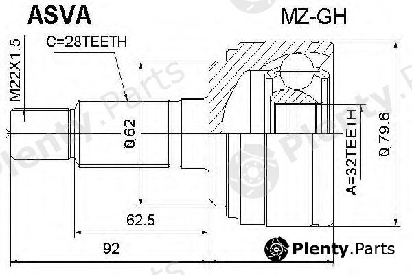  ASVA part MZGH Replacement part