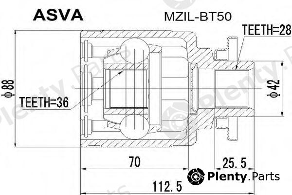  ASVA part MZILBT50 Replacement part