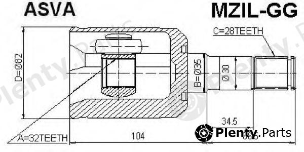  ASVA part MZILGG Replacement part