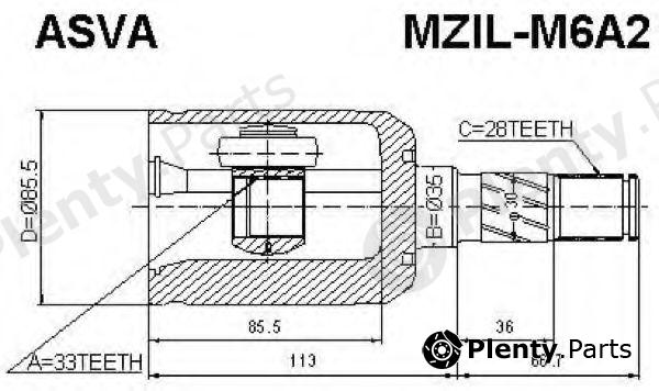  ASVA part MZILM6A2 Replacement part