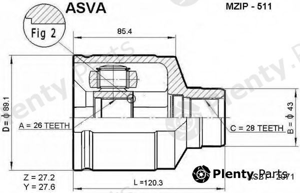  ASVA part MZIP511 Replacement part