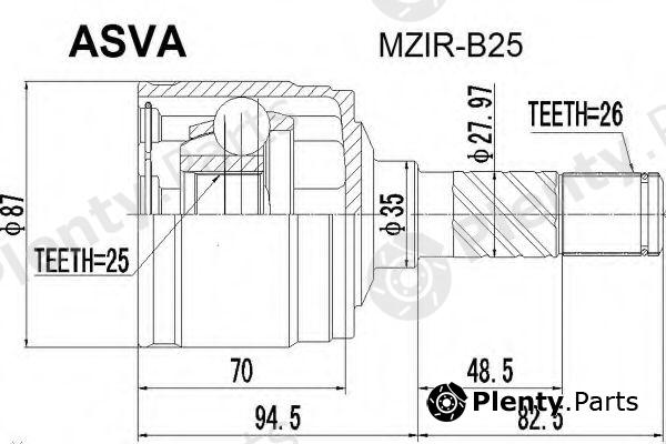  ASVA part MZIRB25 Replacement part