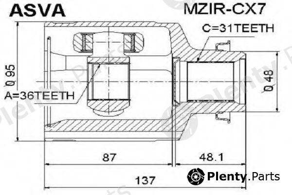  ASVA part MZIRCX7 Replacement part