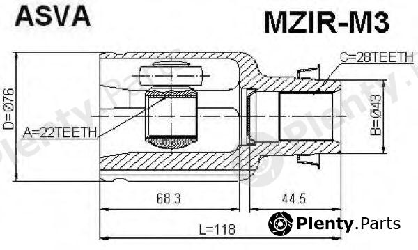  ASVA part MZIRM3 Replacement part