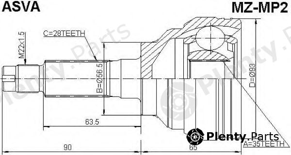  ASVA part MZMP2 Joint Kit, drive shaft