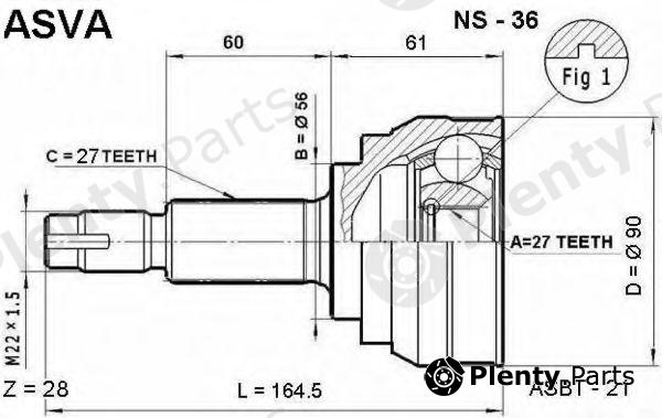  ASVA part NS-36 (NS36) Replacement part